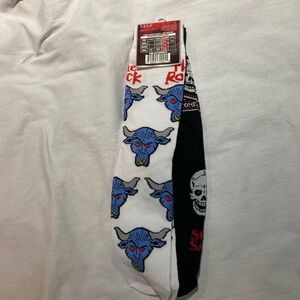 The Rock/Stone Cold Steve Austin Socks, Lot of 2, NWT!